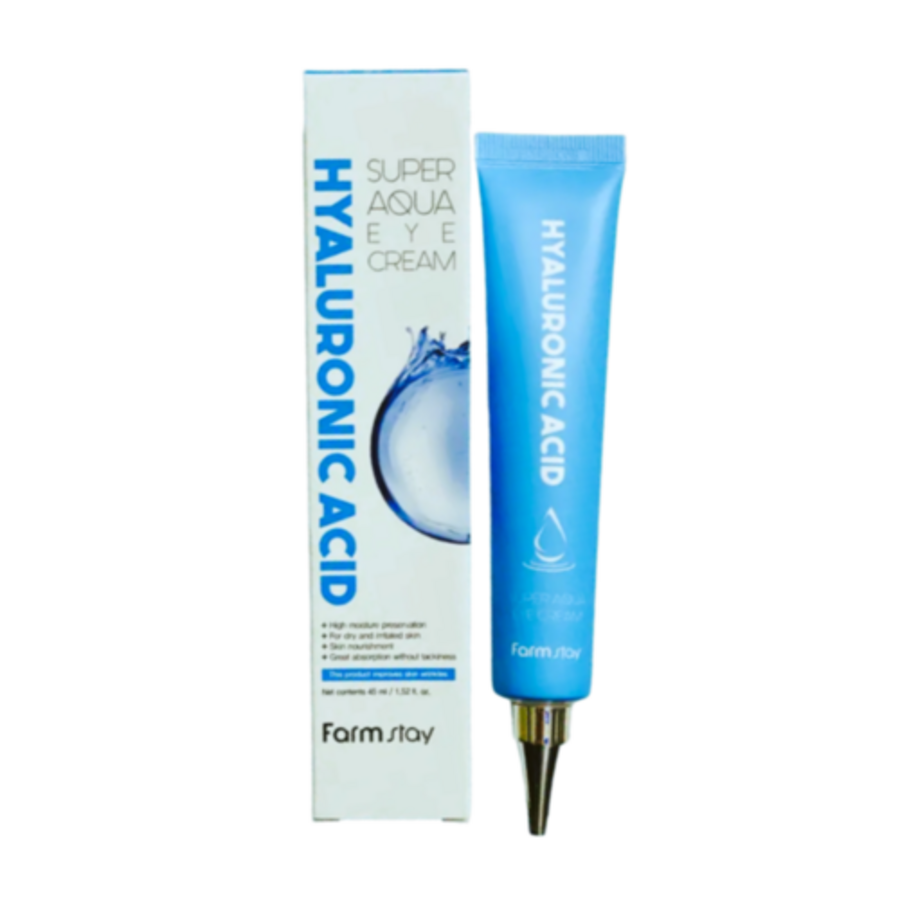 FARMSTAY Hyalurolic Acid Super Aqua Eye Cream, 45мл FarmStay Крем для глаз с гиалуроновой кислотой