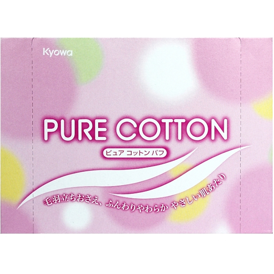 KYOWA SHIKO Kyowa Pure Cotton, 80шт. Подушечки ватные в картонной коробке