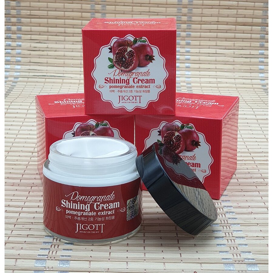 JIGOTT Pomegranate Shining Cream, 70мл. Крем для лица увлажняющий для сияния кожи с экстрактом граната