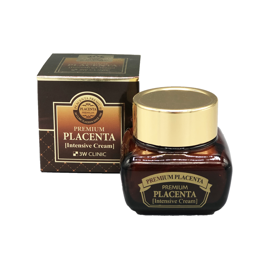 3W CLINIC Premium Placenta Intensive Cream, 50мл. Крем для борьбы с первыми признаками старения кожи с плацентой