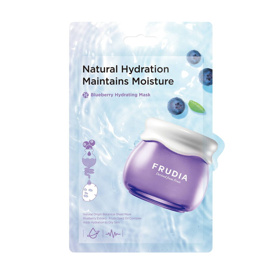 FRUDIA Blueberry Hydrating Mask, 27мл. Frudia Маска для лица тканевая с черникой