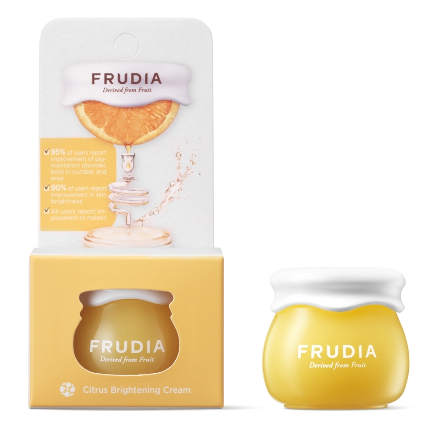 FRUDIA Citrus Brightening Cream, миниатюра, 10мл. Frudia Крем для лица придающий сияние с витамином С