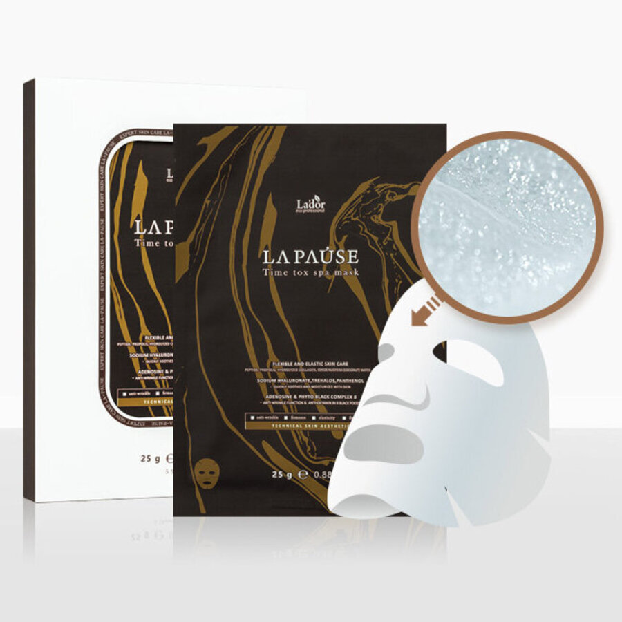 LA'DOR La Pause Time Tox Spa Mask, 25гр. Маска для лица тканевая антивозрастная