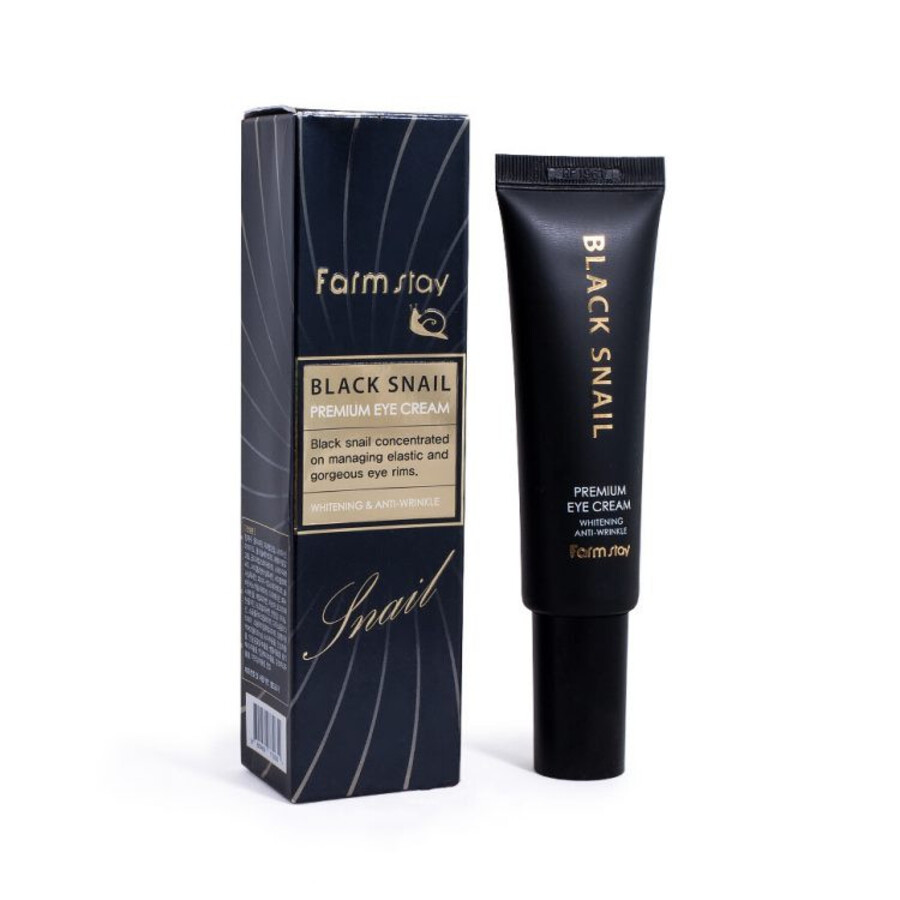FARMSTAY Black Snail Premium Eye Cream, 50мл. FarmStay Крем для глаз премиальный с муцином черной улитки