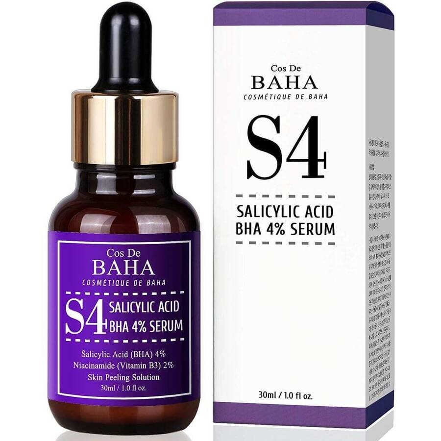COS DE BAHA Cos De BAHA Salicylic Acid 4% Serum, 30мл. Cos De BAHA Сыворотка для проблемной и жирной кожи лица кислотная с салициловой кислотой