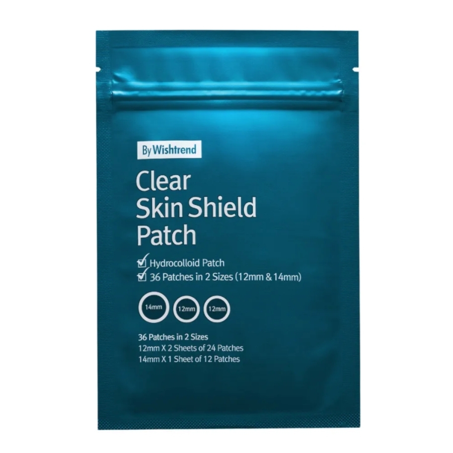 BY WISHTREND Clear Skin Shield Patch, 39шт. By Wishtrend Патчи против прыщей противовоспалительные