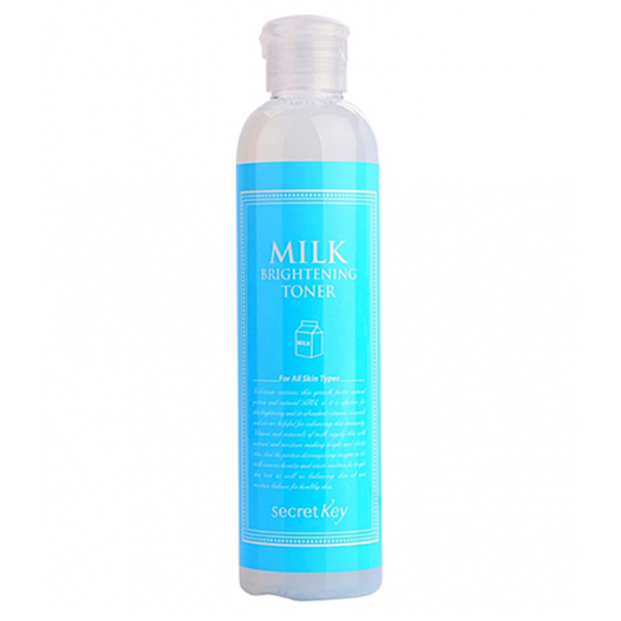 SECRET KEY Milk Brightening Toner, 248мл. Тонер для сияния и питания кожи лица с молочными протеинами