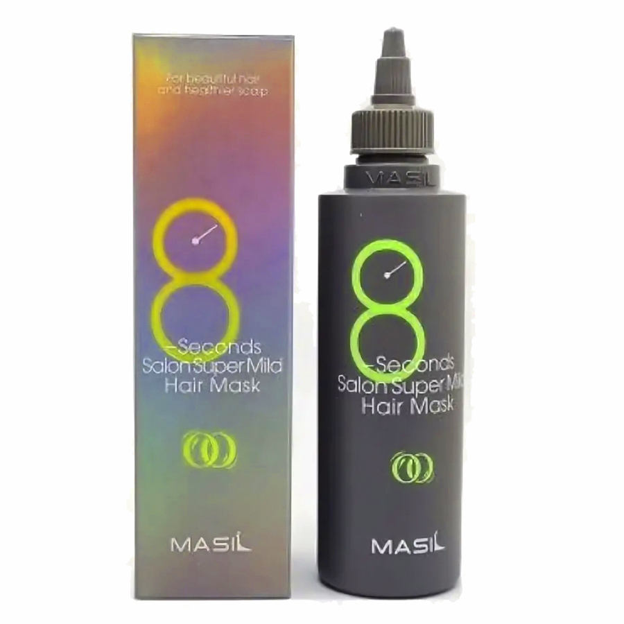 MASIL Masil 8 Seconds Salon Super Mild Hair Mask, 200мл. Masil Маска - филлер для ослабленных волос восстанавливающая