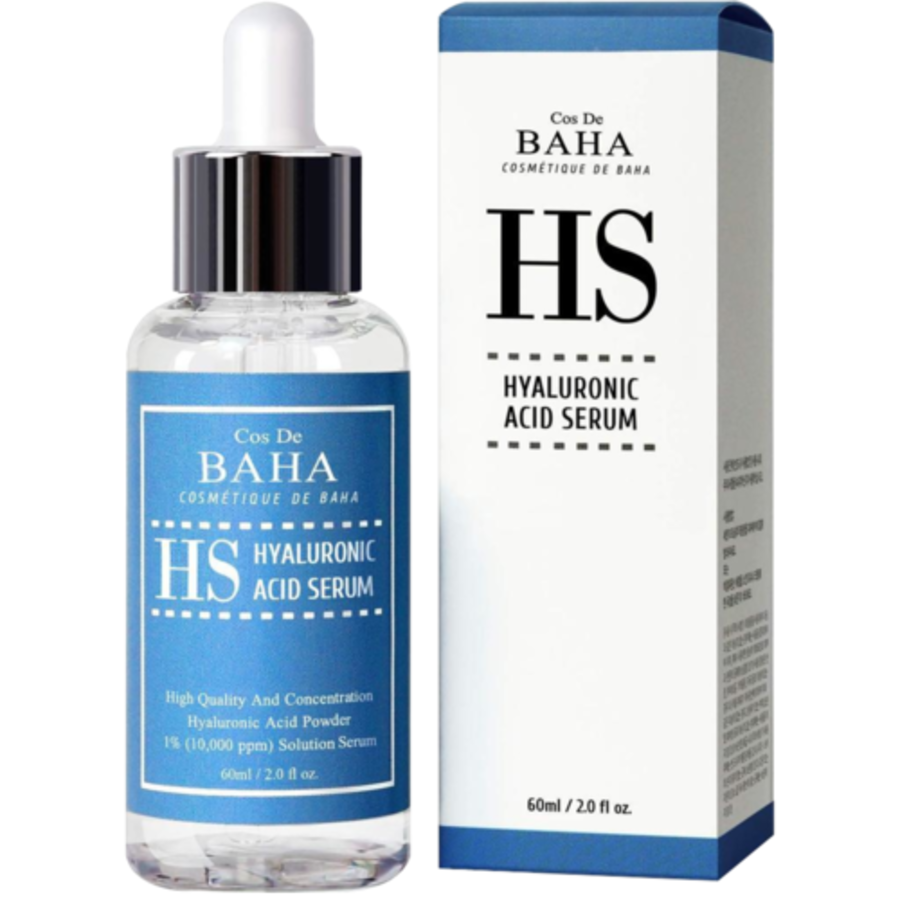 COS DE BAHA Cos De BAHA Hyaluronic Acid Serum (HS), 60мл. Cos De BAHA Сыворотка для лица увлажняющая на 78% основе гиалуроновой кислотой