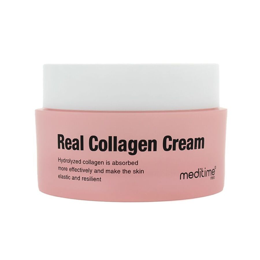MEDITIME Real Collagen Cream, 50мл. Meditime Крем для лица антивозрастной с коллагеном