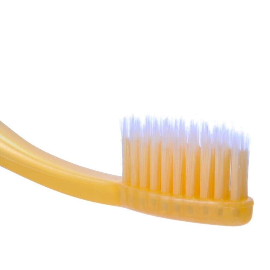 DENTAL CARE Nano Gold Toothbrush, 3шт + скребок для языка Dental Care Набор зубных щеток c наночастицами золота и сверхтонкой двойной щетиной (мягкой и супермягкой)