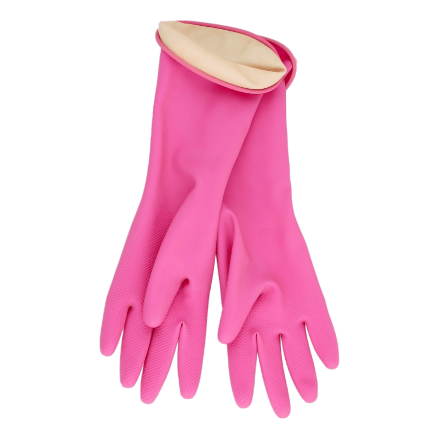 MYUNGJIN Rubber Glove Mj, 1 пара Перчатки латексные хозяйственные для детей 6-9 лет