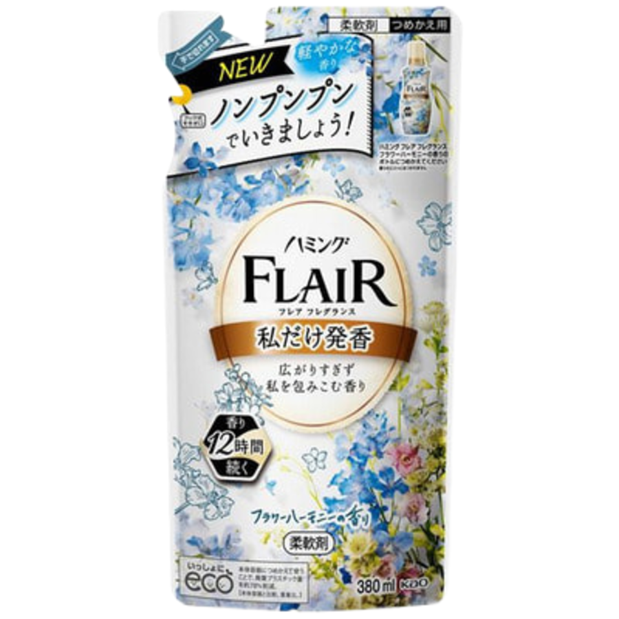 KAO Flair fragrance, 380мл Kao Кондиционер-смягчитель для белья аромат цветочной гармонии, з/б