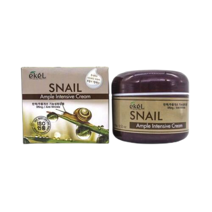 EKEL Ample Intensive Cream Snail, 100г Ekel Крем для лица с экстрактом муцина улитки