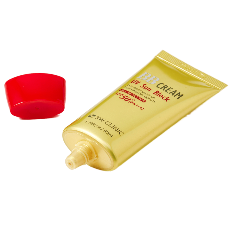 3W CLINIC BB Cream UV Sun Block, 50мл BB-крем для лица солнцезащитный