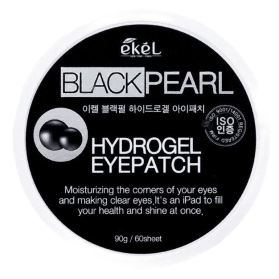 EKEL Eye Patch Black Pearl, 60шт Ekel Патчи для глаз гидрогелевые с экстрактом черного жемчуга