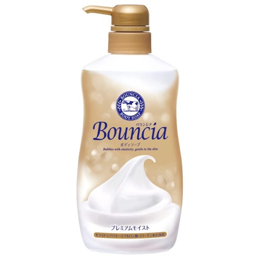 COW Bouncia Premium Body Soap, 460мл Cow Мыло для рук и тела жидкое сливочное с ароматом цветочного мыла