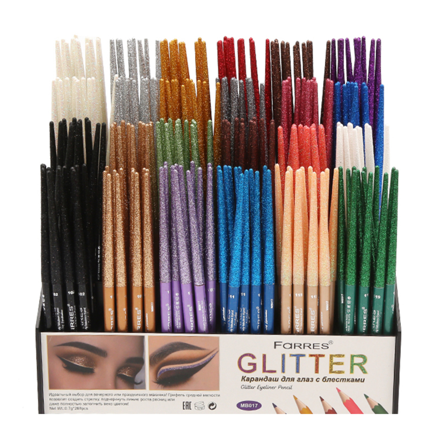 FARRES Glitter Eyeliner Pencil, 0.7г Farres Карандаш для глаз с блестками №115, натуральный