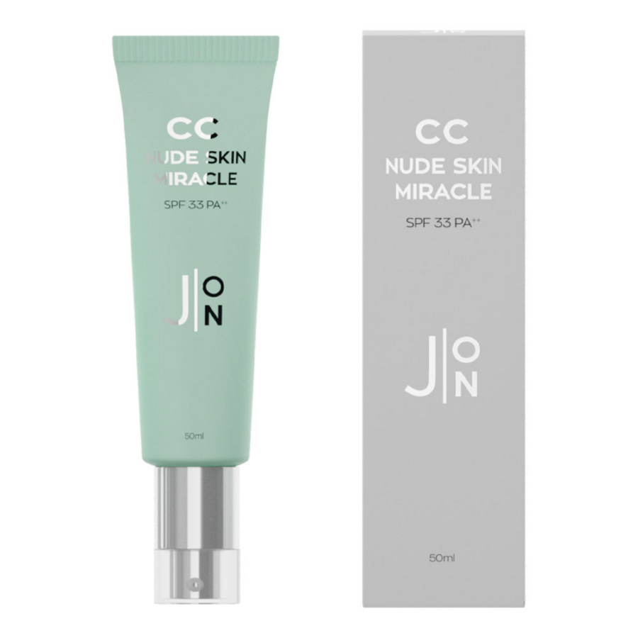 J:ON CC Nude Skin Miracle SPF33 PA++, 50мл J:ON CC-крем-корректор универсальный с зеленым пигментом
