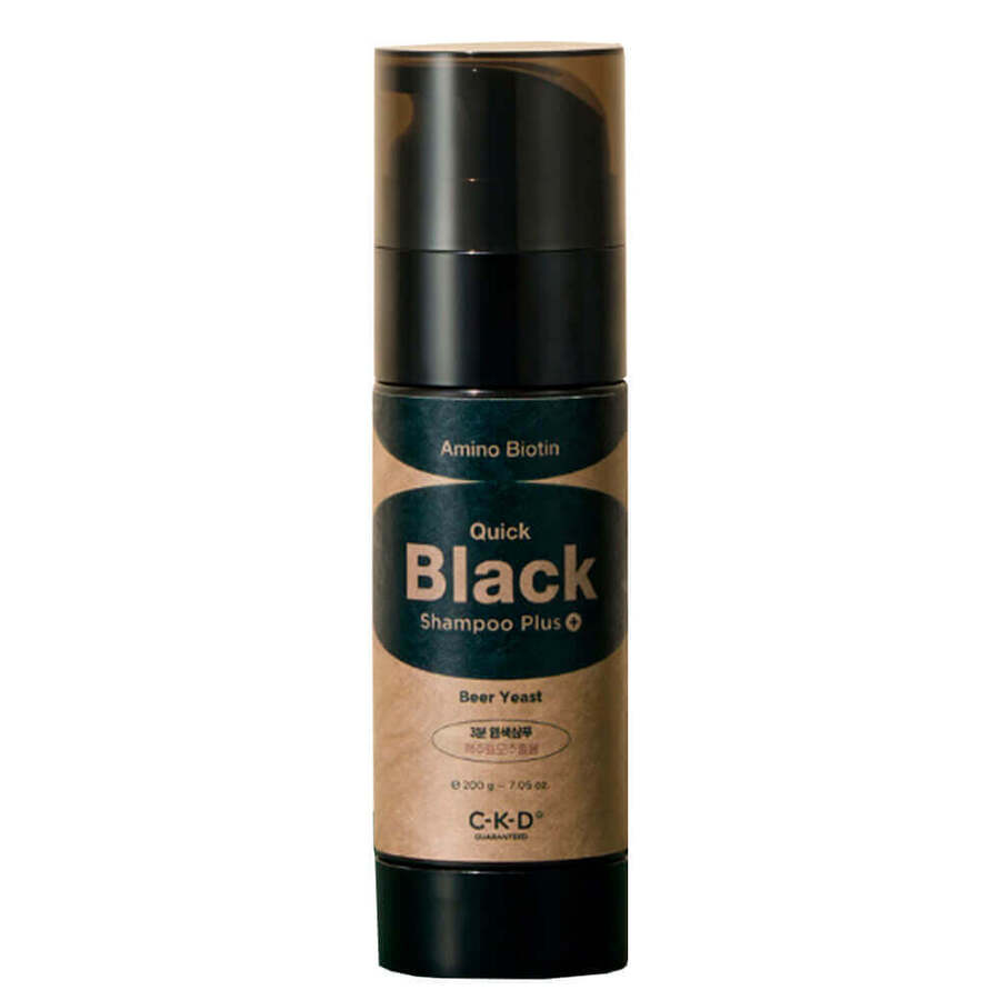 CKD Amino Biotin Quick Black Shampoo Plus, 150г CKD Шампунь оттеночный увлажняющий для темных волос