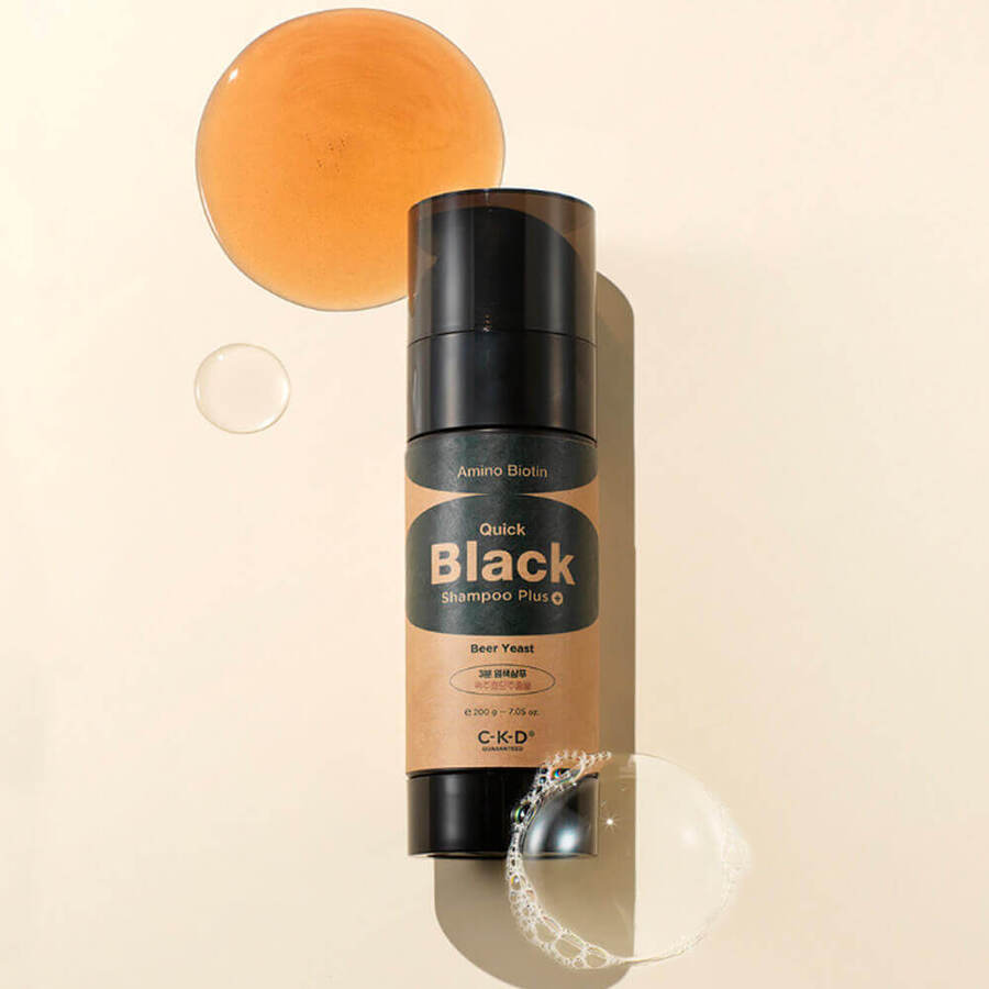 CKD Amino Biotin Quick Black Shampoo Plus, 150г CKD Шампунь оттеночный увлажняющий для темных волос