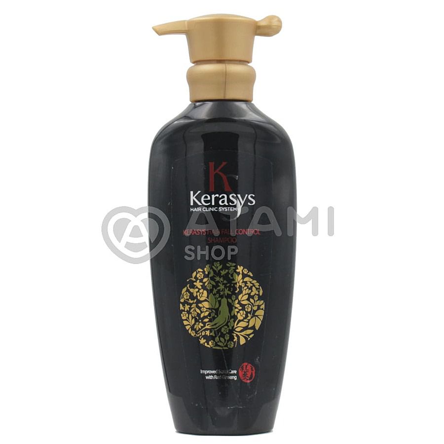 KERASYS Clinic System Hair Fall Control Shampoo, 400мл. Шампунь для волос против выпадения с экстрактом красного женьшеня