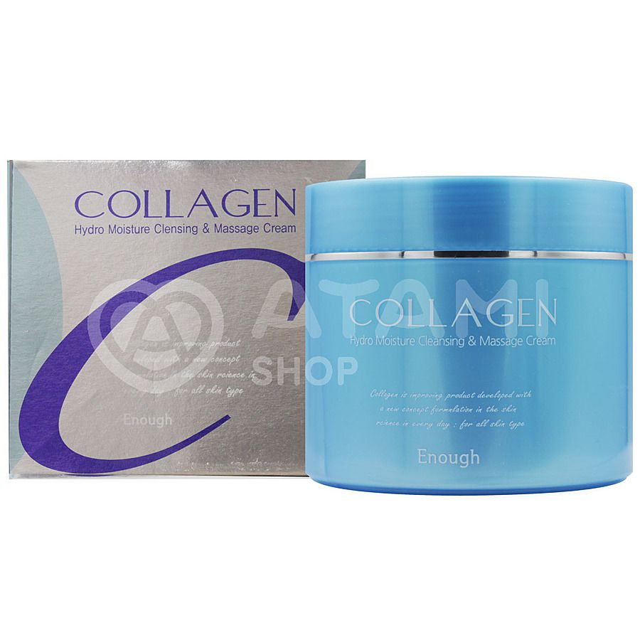 ENOUGH Collagen Hydro Moisture Cleansing & Massage Cream, 300мл. Enough Крем для лица и тела массажный с коллагеном
