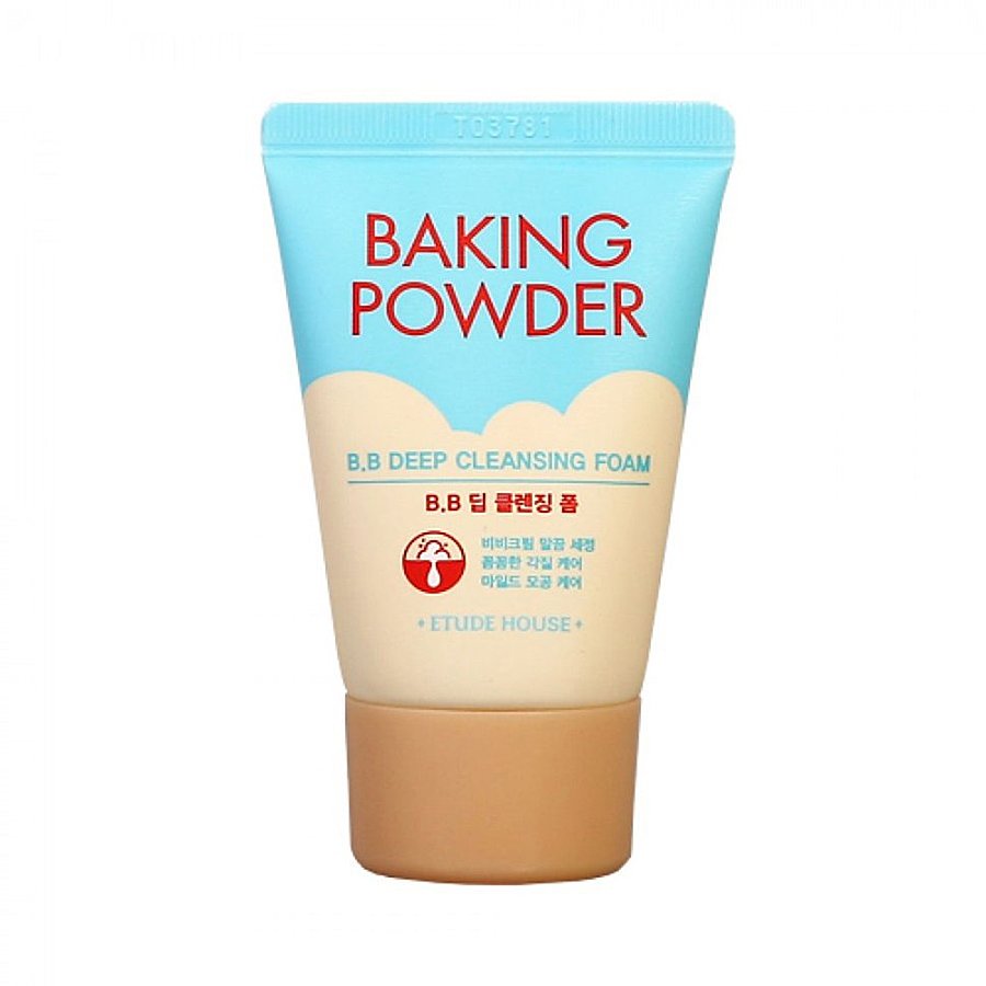 ETUDE Baking Powder BB Deep Cleansing Foam, миниатюра, 30мл. Пенка для снятия ВВ-макияжа