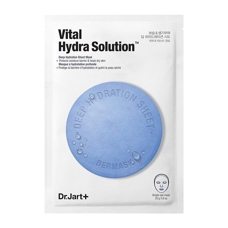 DR. JART+ Dermask Water Jet Vital Hydra Solution, 27гр. Dr.Jart+ Маска для лица тканевая увлажняющая с гиалуроновой кислотой