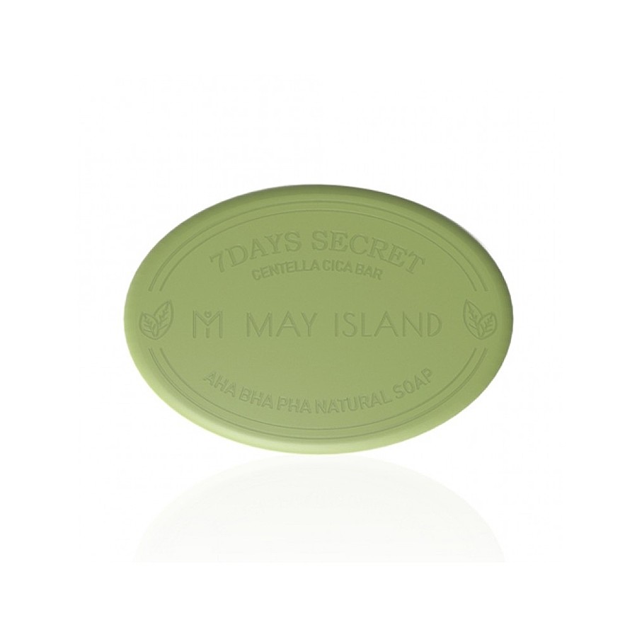 MAY ISLAND May Island Secret Centella Cica Pore Cleansing Bar AHA/BHA/PHA, 100гр. Мыло для умывания проблемной кожи лица с центеллой и кислотами