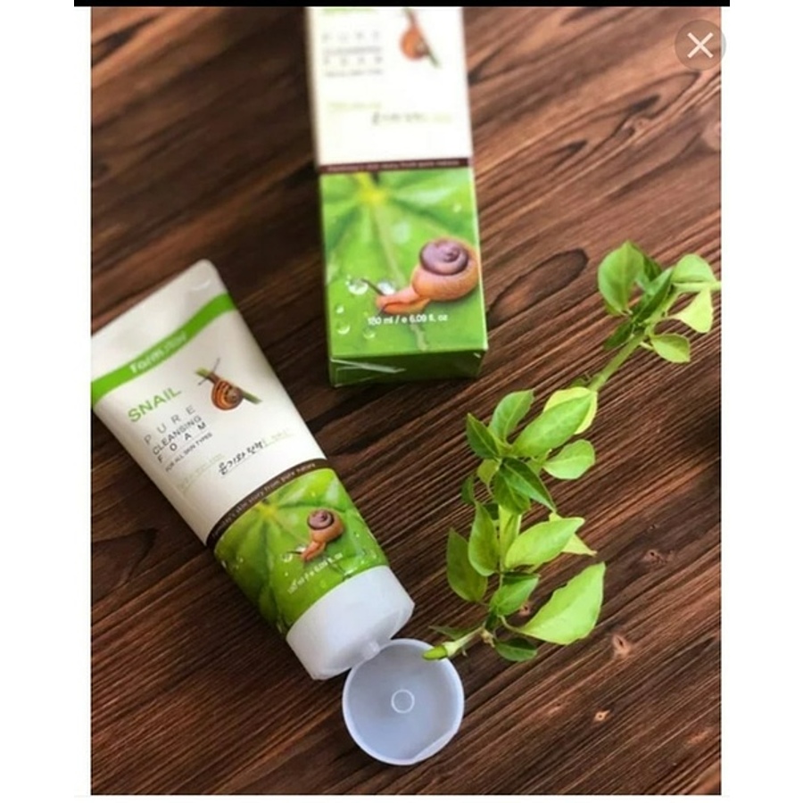 FARMSTAY Snail Pure Cleansing Foam, 180мл. Пенка для умывания с муцином улитки