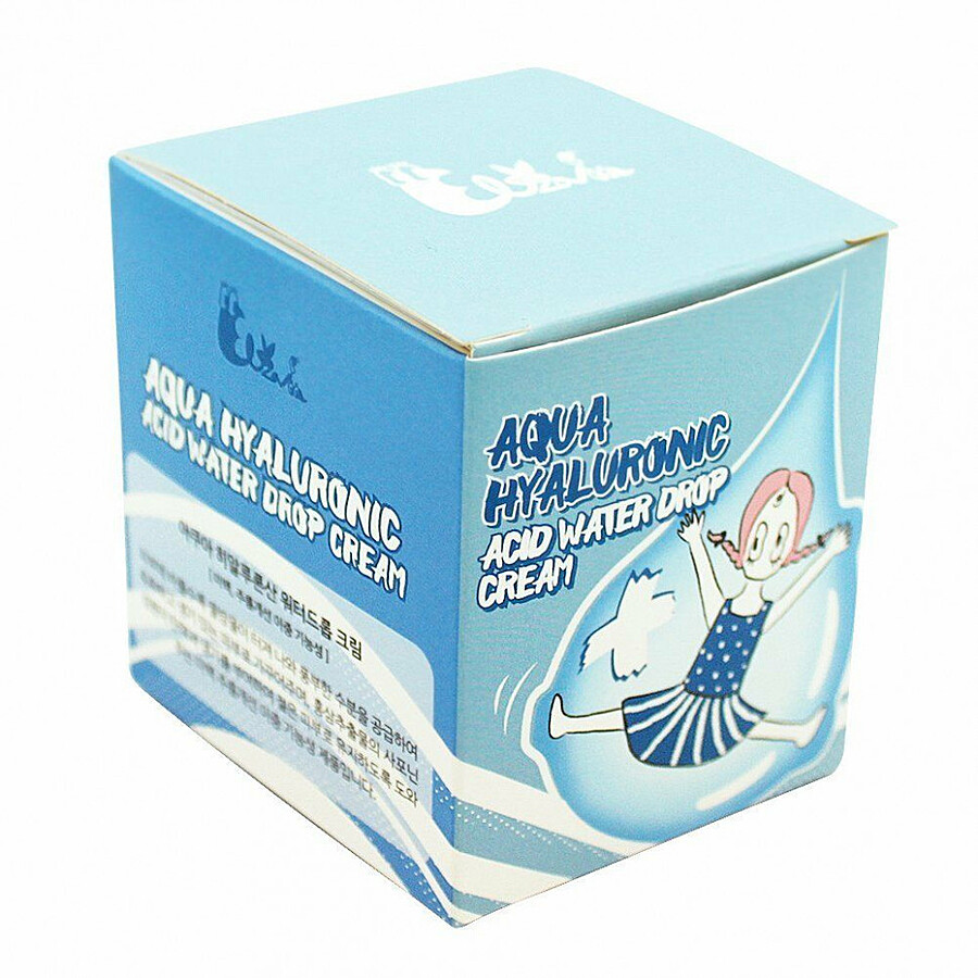 ELIZAVECCA Elizavecca Aqua Hyaluronic Acid Water Drop Cream, 50мл. Крем-гель для лица увлажняющий с гиалуроновой кислотой