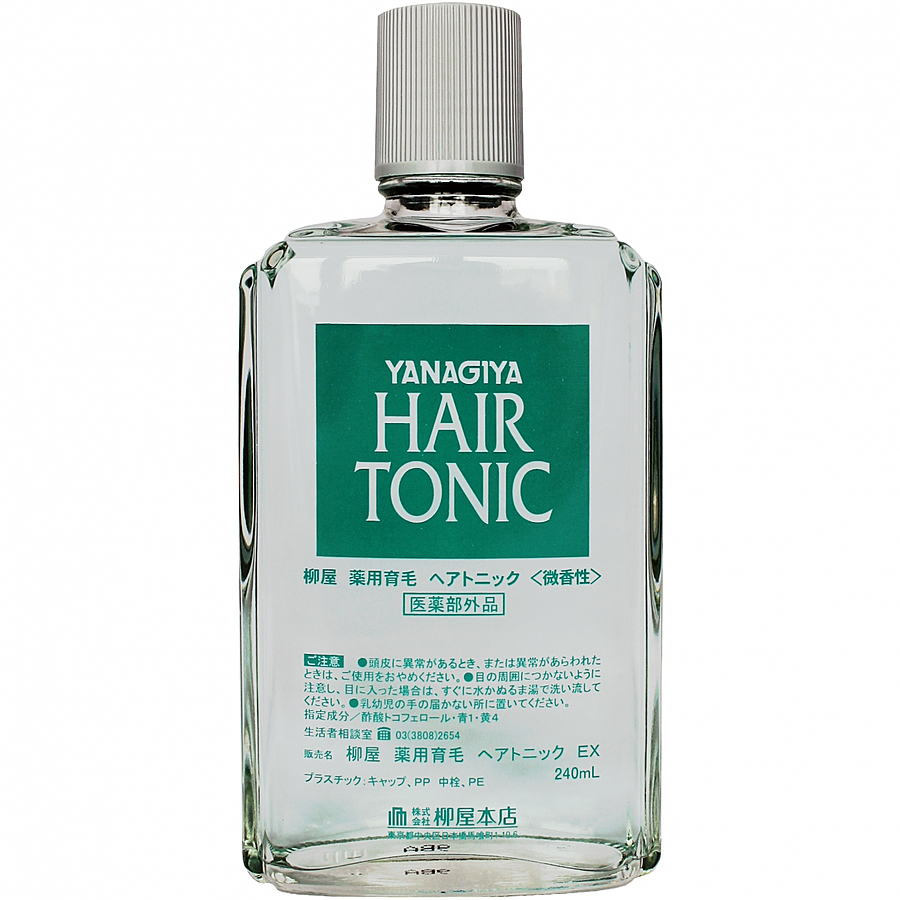 YANAGIYA Hair Tonic, 240 мл. Тоник для стимуляции роста волос с растительными экстрактами и освежающим ароматом