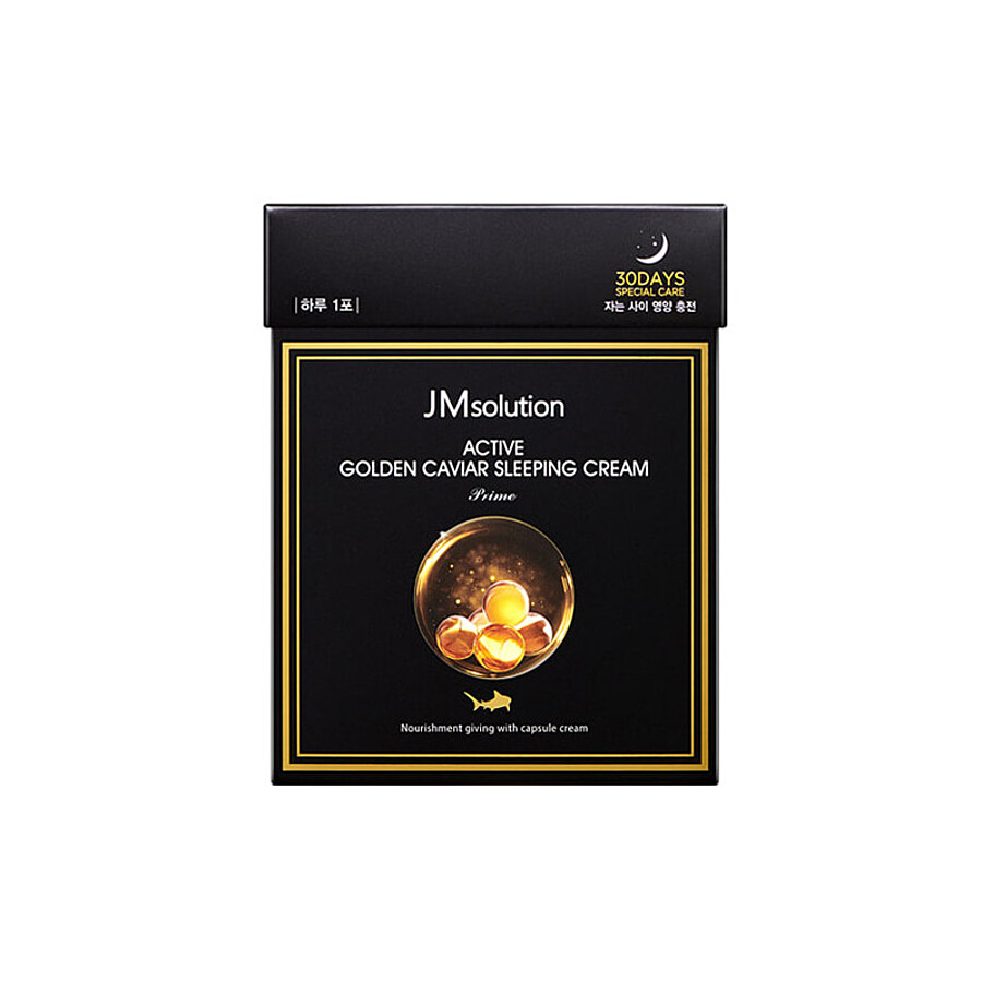 JM SOLUTION Active Golden Caviar Sleeping Cream Prime, 4мл.*30шт. Маска ночная с золотом и икрой
