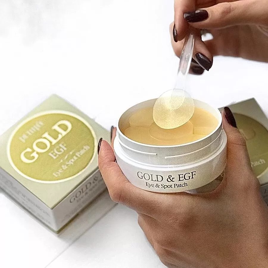 PETITFEE Gold & EGF Eye & Spot Patch, 90шт. Патчи для глаз гидрогелевые антивозрастные с золотом и EGF