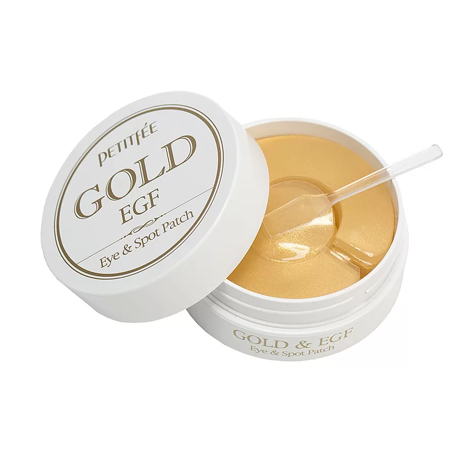 PETITFEE Gold & EGF Eye & Spot Patch, 90шт. Патчи для глаз гидрогелевые антивозрастные с золотом и EGF