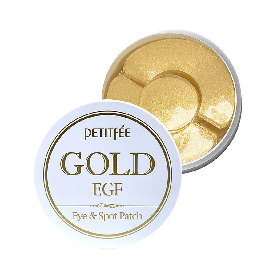 PETITFEE Gold & EGF Eye & Spot Patch, 90шт. Патчи для глаз гидрогелевые антивозрастные с золотом и EGF