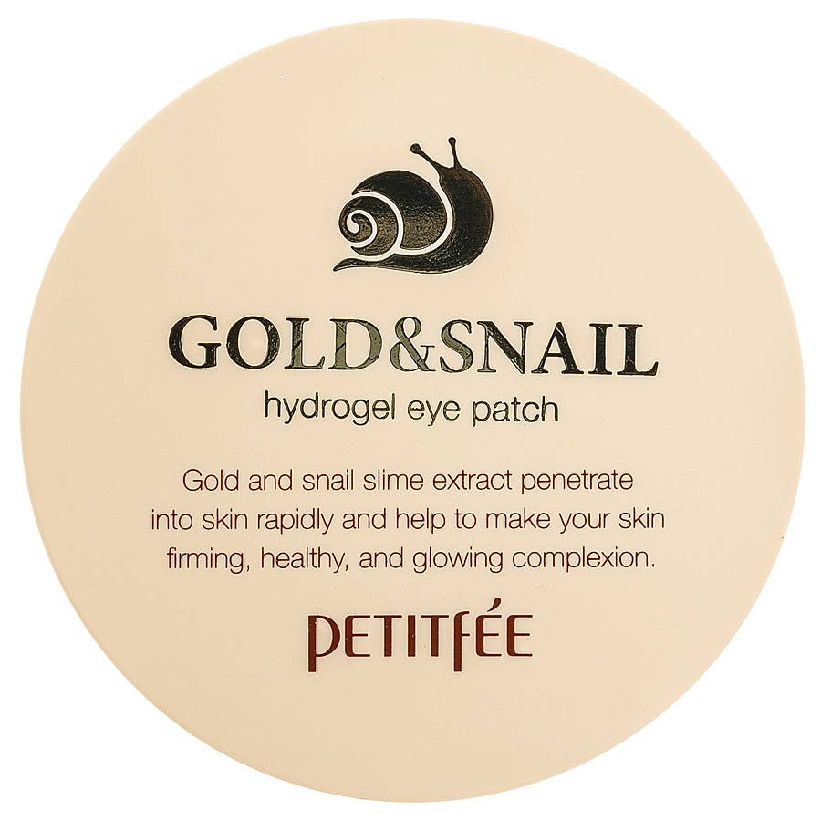 PETITFEE Petitfee Gold & Snail Hydrogel Eye Patch Gold & Snail, 60шт. Патчи для глаз гидрогелевые осветляющие с муцином улитки и золотом