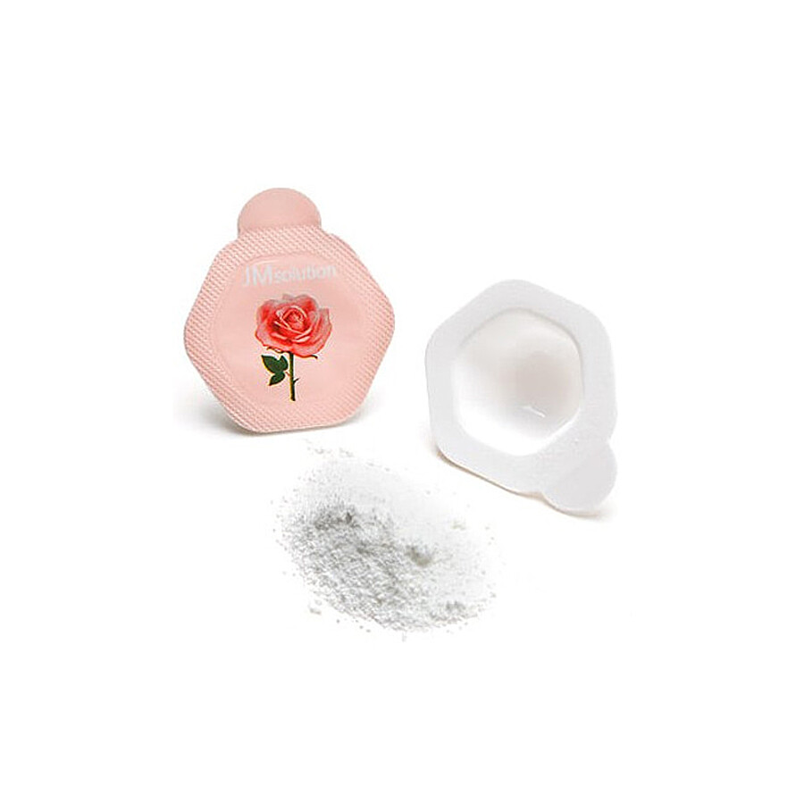 JM SOLUTION JMsolution Luminious Flower Firming Powder Cleanser Rose, 30шт. Пудра для умывания энзимная с розовой водой
