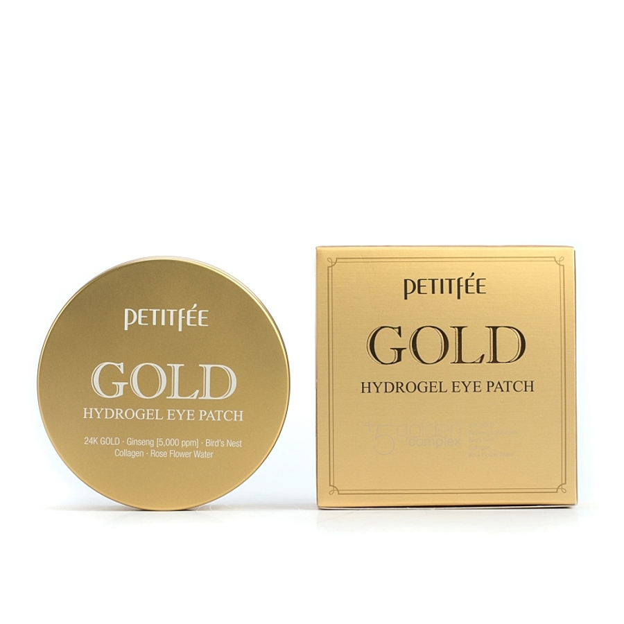 PETITFEE Petitfee Gold Hydrogel Eye Patch +5, 60шт. Патчи для глаз гидрогелевые многофункциональные с золотым комплексом
