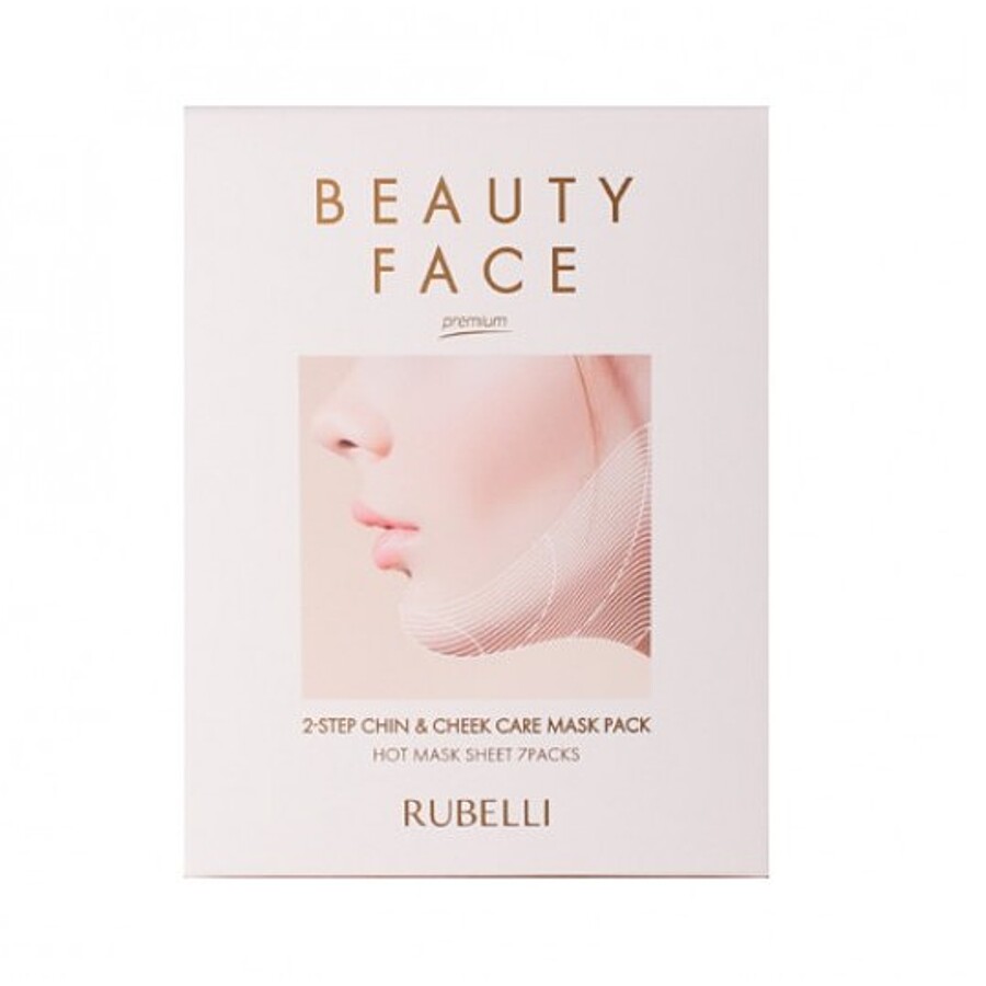 RUBELLI Beauty Face, 7+1шт. Набор тканевых масок + бондаж для подтяжки контура лица
