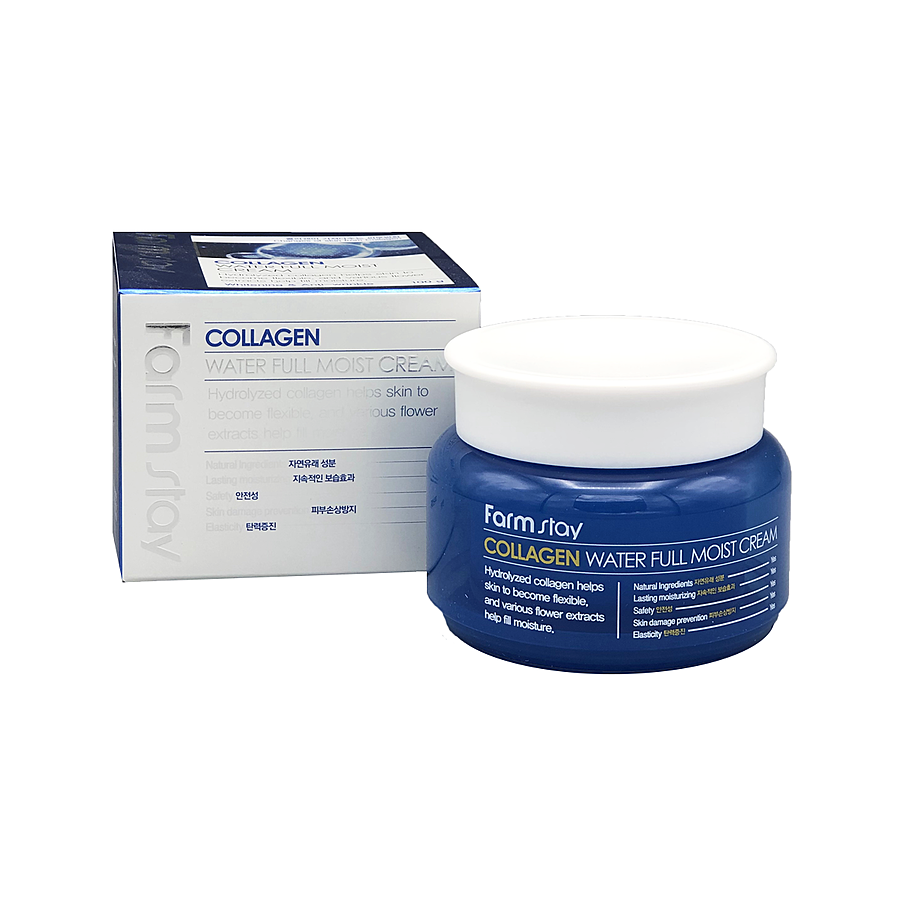 FARMSTAY Крем для лица с гидролизованным коллагеном Collagen Water Full ...