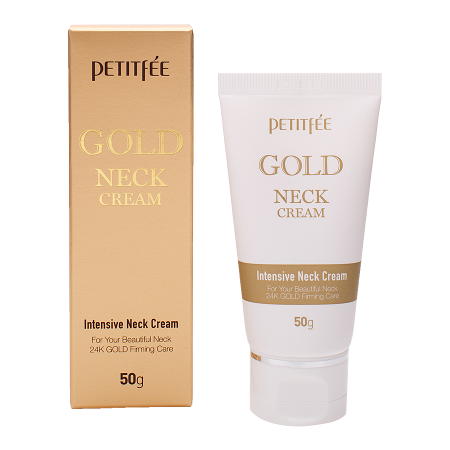 PETITFEE Gold Neck Cream, 50гр. Крем для шеи с частицами золота
