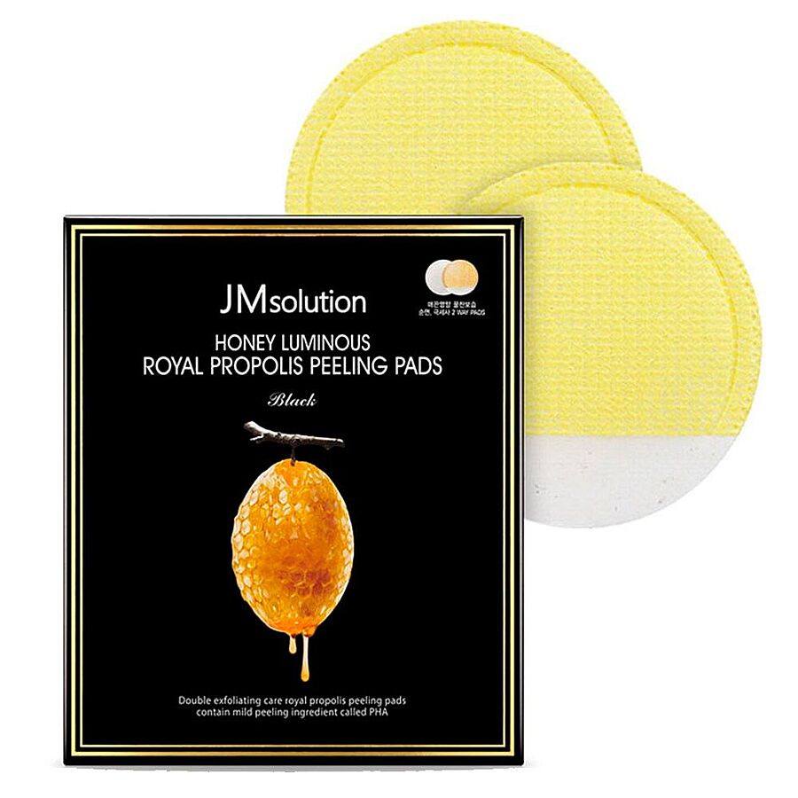 JM SOLUTION Honey Luminous Royal Propolis Peeling Pads, 7гр. Пилинг-пад для лица с экстрактом прополиса