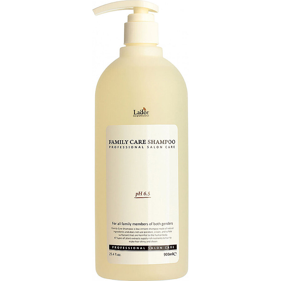 LA'DOR Professional Salon Hair Care Family Care Shampoo, 900мл. Шампунь для волос бессульфатный для всей семьи