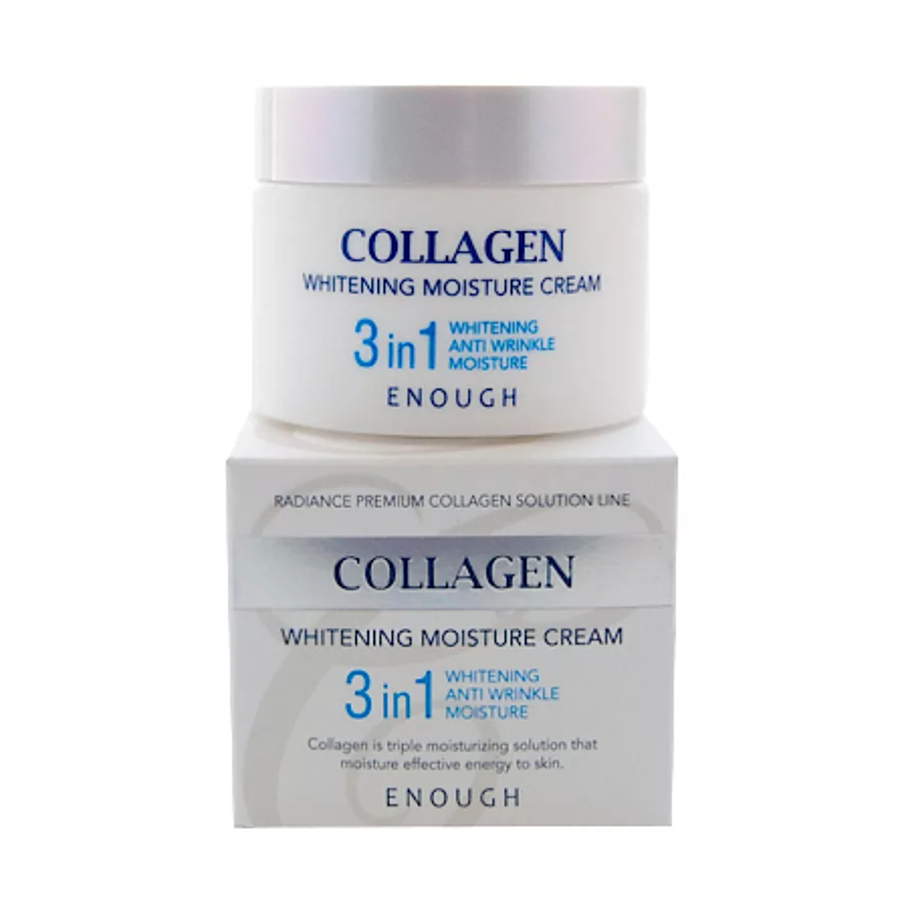 ENOUGH Collagen 3in1 Whitening Moisture Cream, 50мл. Крем для лица и шеи с коллагеном