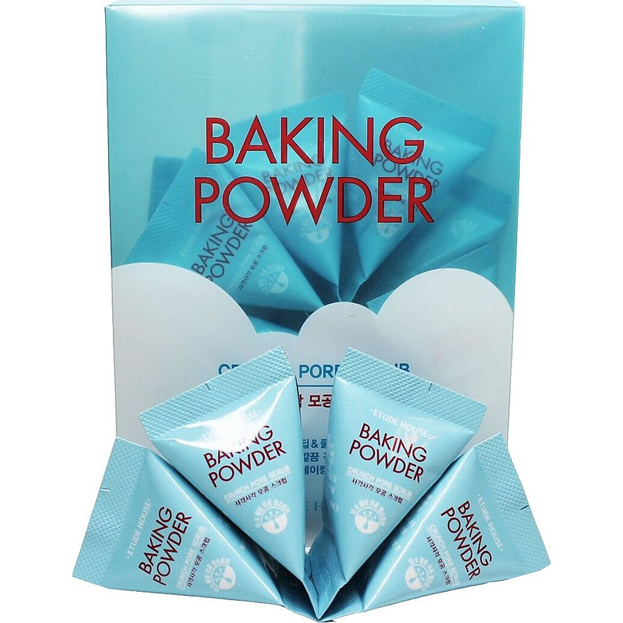 ETUDE Baking Powder Crunch Pore Scrub, 24шт. Скраб в пирамидках с содой