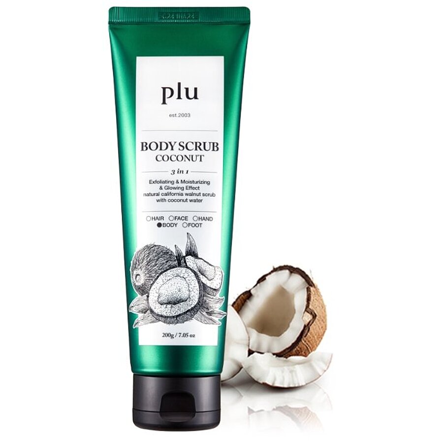 PLU Body Scrub Coconut, 200гр. Скраб для тела с кокосом