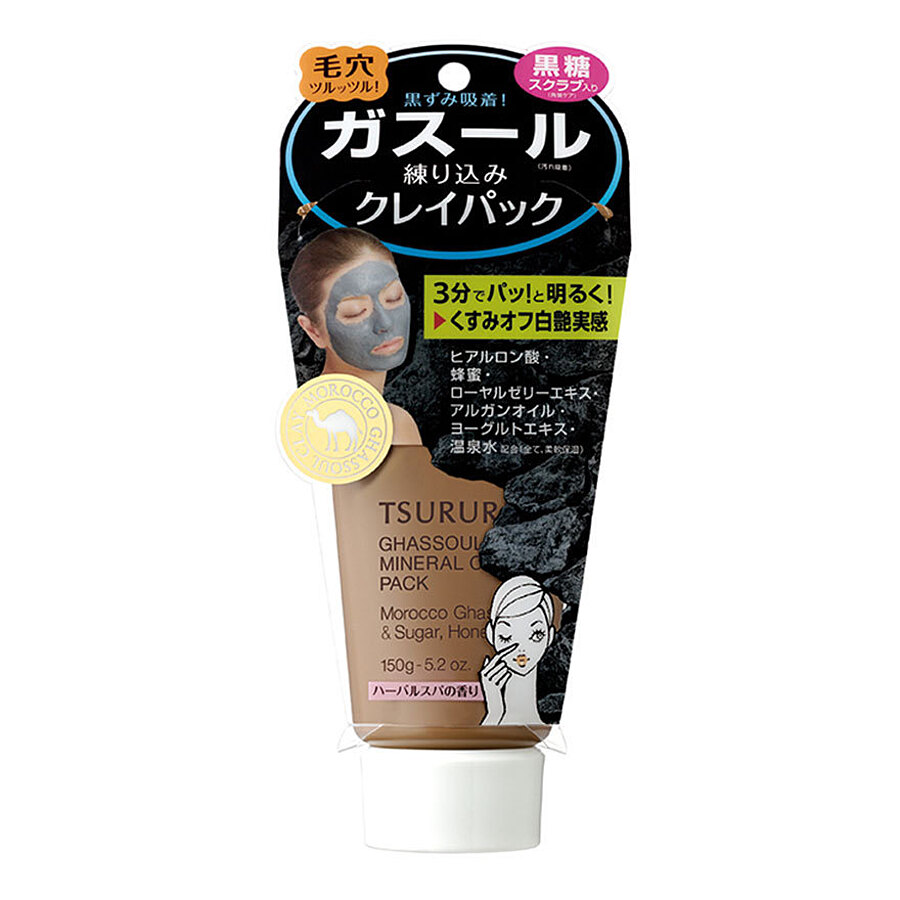 BCL Tsururi Mineral Clay Pack, 150гр. Крем - маска для лица с глиной и морскими водорослями