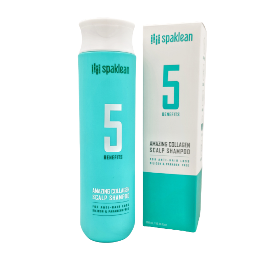 SPAKLEAN Amazing Collagen Scalp Shampoo, 300мл. Шампунь для волос и кожи головы с коллагеном